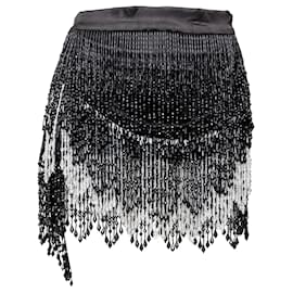 Autre Marque-Collection Privée Beaded Short Skirt-Black