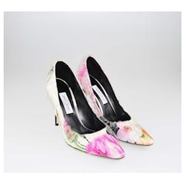 Off White-Zapatos de tacón Anne de vinilo floral multicolor de Off-White x Jimmy Choo-Multicolor