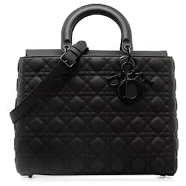 Dior-Dior Large Cannage Ultra Mate Lady Dior Negro-Negro