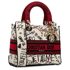 Dior-Dior Medium DiorAmour Graffiti Lady D-Lite Rouge-Rouge
