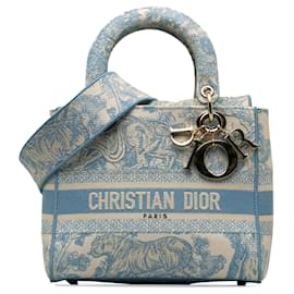 Dior-Dior Medium Toile de Jouy Lady D-Lite Blue-Blue