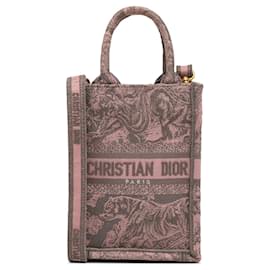 Dior-Borsa verticale a libro Dior Mini Toile de Jouy rosa-Rosa