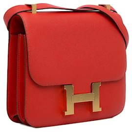 Hermès-Hermes Epsom Constança 24 vermelho-Vermelho