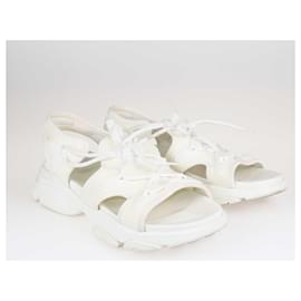 Christian Dior-Christian Dior Sandales D Connect blanches-Blanc