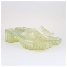 Gucci-Gucci Transparent Block Heel Slide Sandals-Other