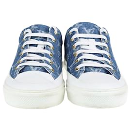 Louis Vuitton-Louis Vuitton Blue Denim Monogram Stellar Low Top Sneakers-Blau