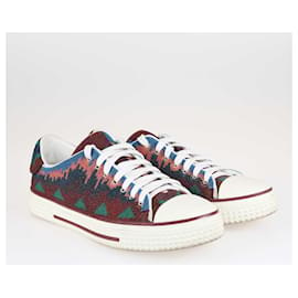 Valentino-Valentino Multicolor Beaded Low Top Sneakers-Multiple colors