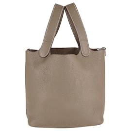 Hermès-Hermes Etoupe Clemence Picotin-Schloss  18 Tasche-Andere