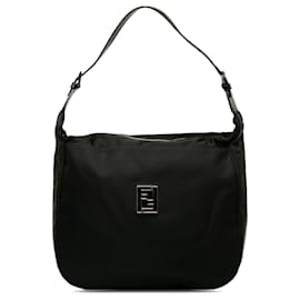 Fendi-Fendi FF Shoulder Bag Black-Black