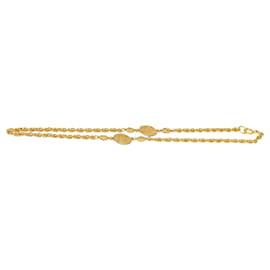 Chanel-Collar Medallón CC Chanel Oro-Dorado