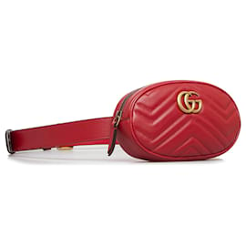 Gucci-Gucci GG Marmont Matelasse Belt Bag Red-Red