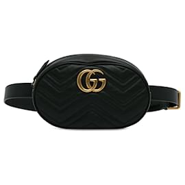 Gucci-Gucci GG Marmont Matelasse Belt Bag Black-Black