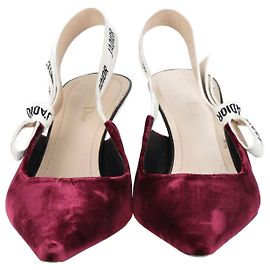 Christian Dior Borgogna J'Adior Slingback Décolleté a punta Bordò