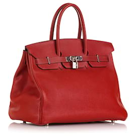 Hermès-Hermes Togo Birkin 35 rojo-Roja