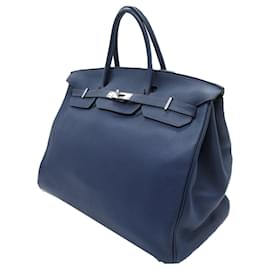 Hermès-Hermes Togo Birkin 40 Blue-Blue