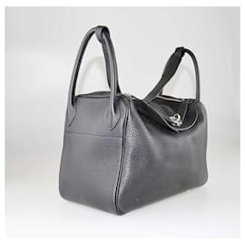 Hermès-Hermes Black Lindy 30 bag-Black