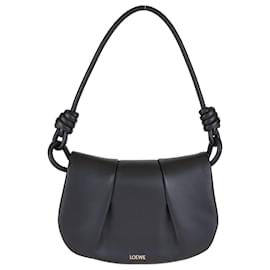 Loewe-Loewe Black Paseo Top Handle Bag-Black