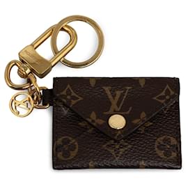 Louis Vuitton-Ciondolo per borsa Kirigami con monogramma Louis Vuitton e portachiavi marrone-Marrone