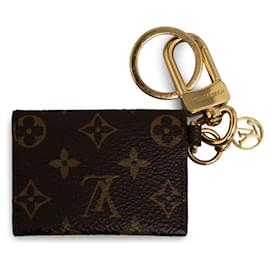 Louis Vuitton-Ciondolo per borsa Kirigami con monogramma Louis Vuitton e portachiavi marrone-Marrone