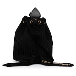 Saint Laurent-Saint Laurent Anja Bucket Bag Black-Black