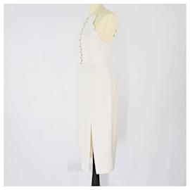 Zimmermann-Zimmermann White Midi Dress-White
