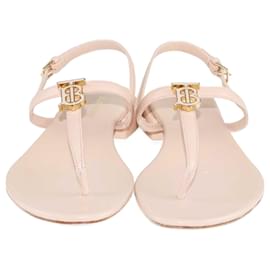 Burberry-Burberry Blush Pink Leather Emily Sandals-Pink