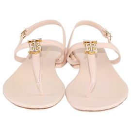 Burberry Sandálias Emily de couro rosa blush Rosa
