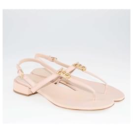 Burberry-Burberry – Emily – Sandalen aus rosa Leder-Pink