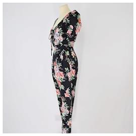 Zimmermann-Conjunto de blusa e calça com estampa floral preta Zimmermann-Preto