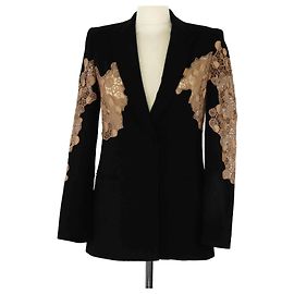 Versace – Schwarze, einreihige Medusa-Jacke Schwarz