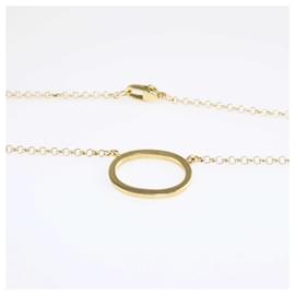 Gucci-gucci 18K Yellow Gold Oval Pendant Necklace-Golden