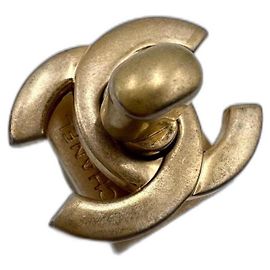 CHANEL chiusura originale CC turnlock D'oro