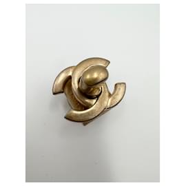Chanel-CHANEL fecho original CC turnlock-Dourado