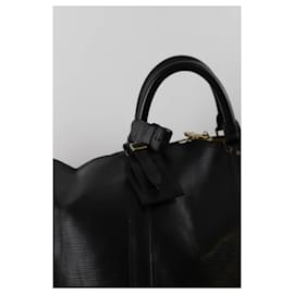 Louis Vuitton-Keepall leather travel bag-Black