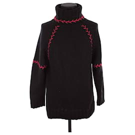 Alexander Wang Schwarzer Wollpullover Schwarz