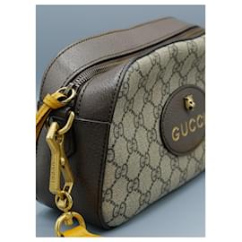 Gucci-Borsa Messenger Neo Vintage GG Supreme-Marrone