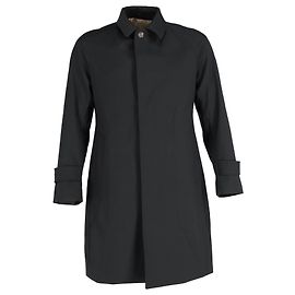 Loro Piana Storm System Raincoat in Black Wool Black