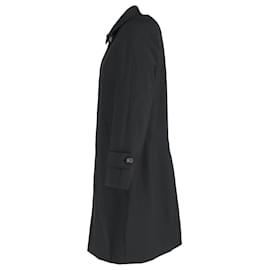 Loro Piana-Loro Piana Storm System Raincoat in Black Wool-Black