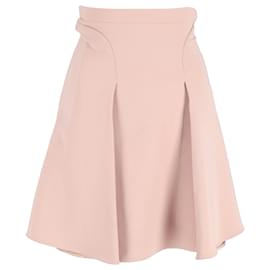 Miu Miu-Miu Miu A-Line Skirt in Pink Viscose-Pink