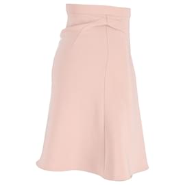 Miu Miu-Miu Miu A-Line Skirt in Pink Viscose-Pink