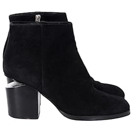 Alexander Wang-Botas Alexander Wang Gabi en ante negro-Negro