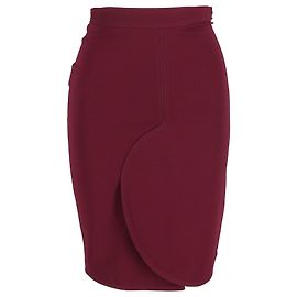 Falda lápiz de Givenchy en viscosa burdeos Roja Burdeos