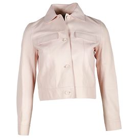 Hermès Hermes Jacket in Pastel Pink Leather Pink Other