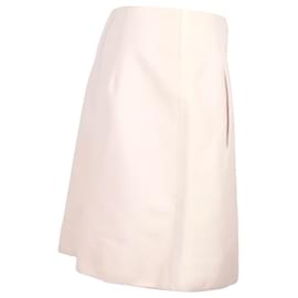 Hermès-Hermes Skirt in Pastel Pink Leather-Pink,Other