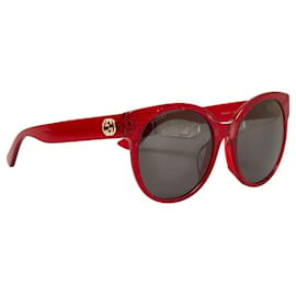 Gucci-Óculos de sol quadrados coloridos Gucci Óculos de sol de plástico GG0035SA em bom estado-Outro