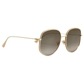 Dior-Dior Übergroße getönte Sonnenbrille Metallsonnenbrille 00086 In sehr gutem Zustand-Andere
