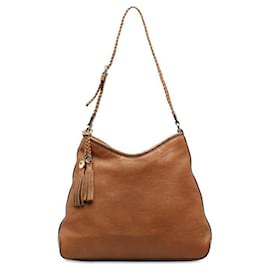 Gucci-Gucci Medium Marrakech Hobo Shoulder Bag  Leather Shoulder Bag 257026 in good condition-Other