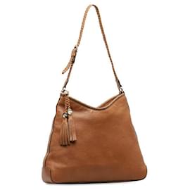 Gucci-Gucci Medium Marrakech Hobo Shoulder Bag  Leather Shoulder Bag 257026 in good condition-Other