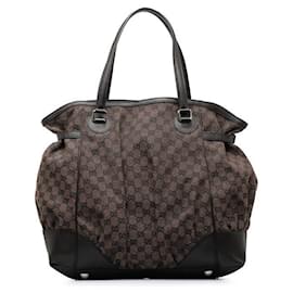 Gucci-Gucci GG Canvas Full Moon Tote Sac cabas en toile 257290 In excellent condition-Autre