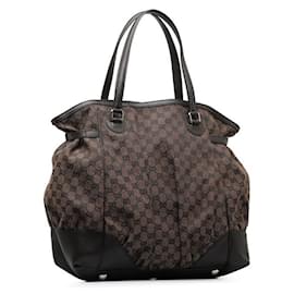 Gucci-Gucci GG Canvas Full Moon Tote Sac cabas en toile 257290 In excellent condition-Autre